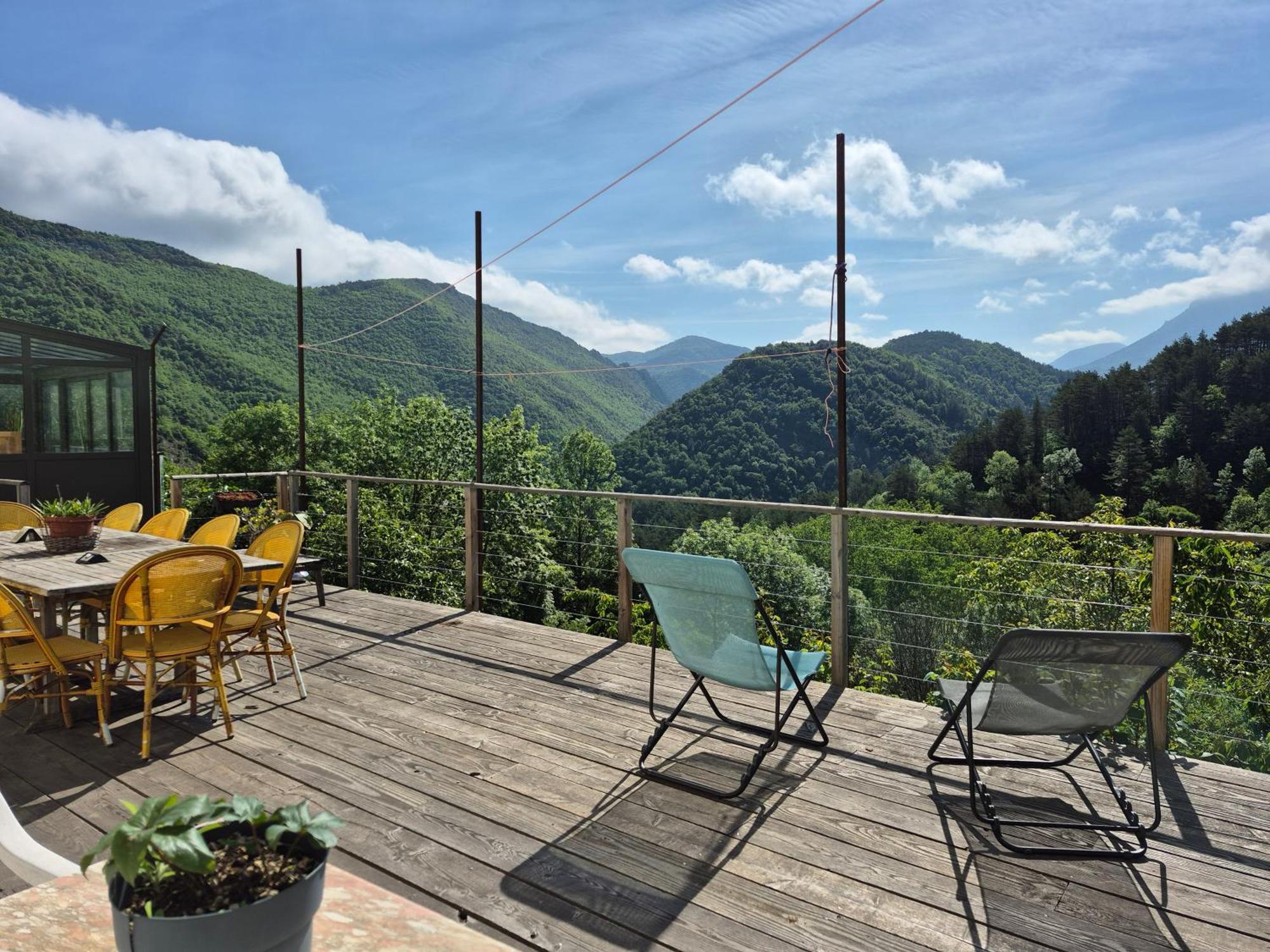 Grande Terrasse Avec Vue Entre Mediterranee Et Pays Cathare Cailla Eksteriør billede